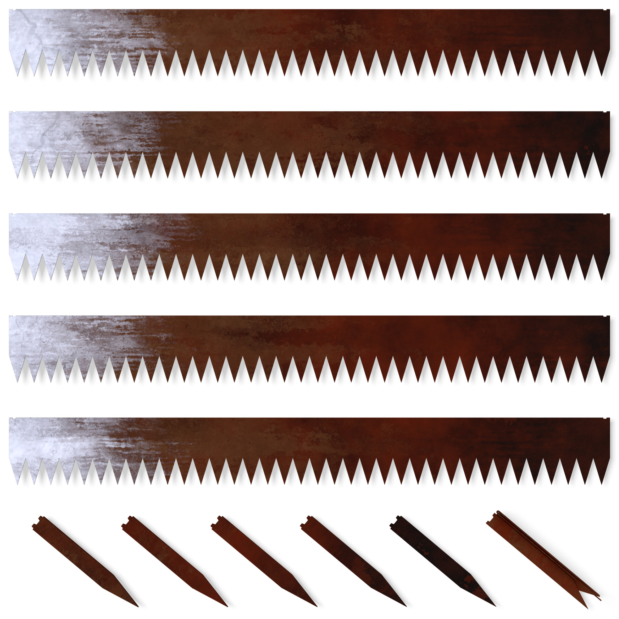Koova, Corten Weathering Garden Edging, 5in.x45in., Model# SB-EDGING-5IN